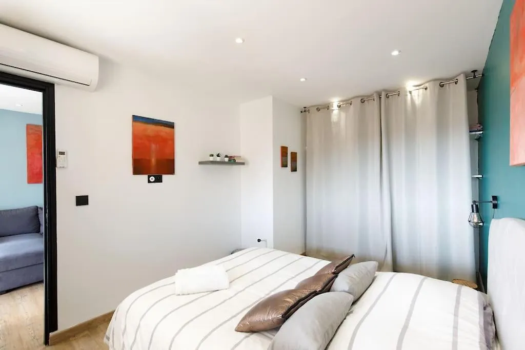 Stanislas Art - Cannes Centre - Terrasse - Clim Apartment France